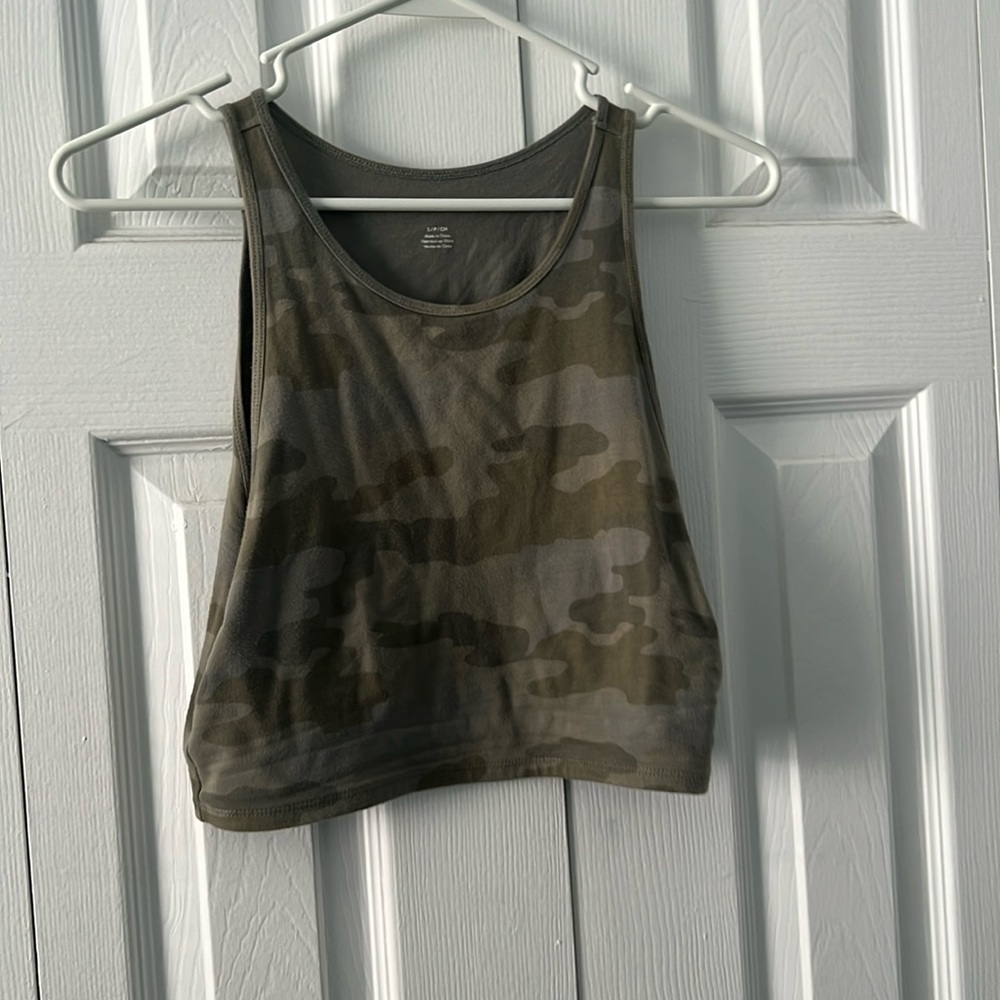 Camo Cropped Tank